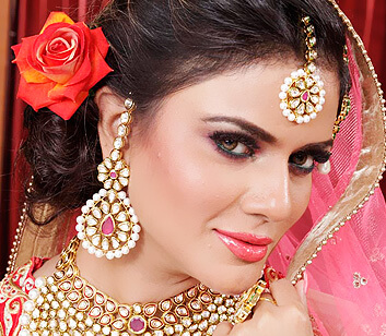 bridal makeup hairstyle - OOV Unisex Salon