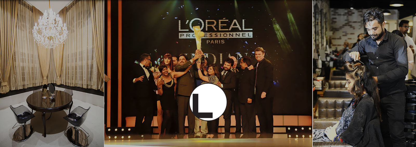 Banner Image - Award by Loreal received by OOV Unisex Salon Team